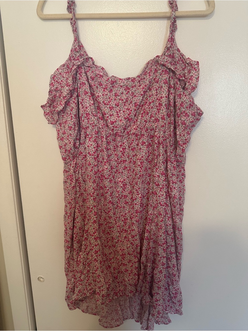 City Chic Pink Floral Cold-Shoulder Sundress - Picture 2 of 2